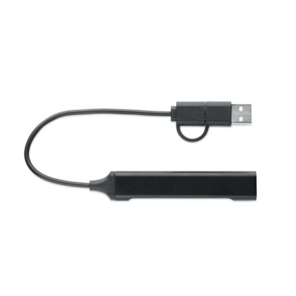 USB hub reciklirani aluminij